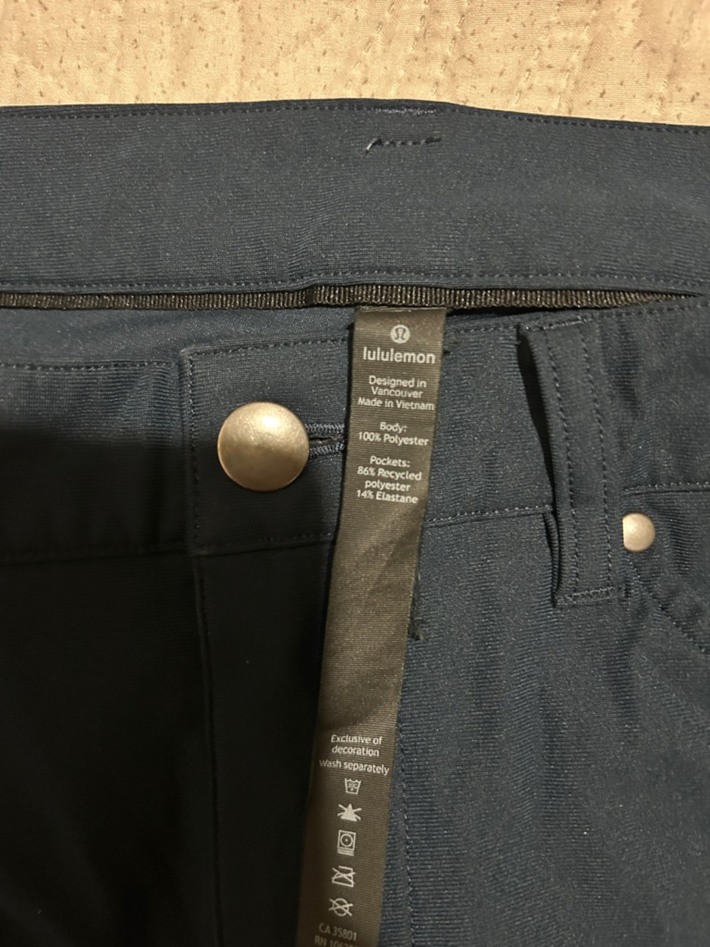 Lululemon Navy Performance Pants